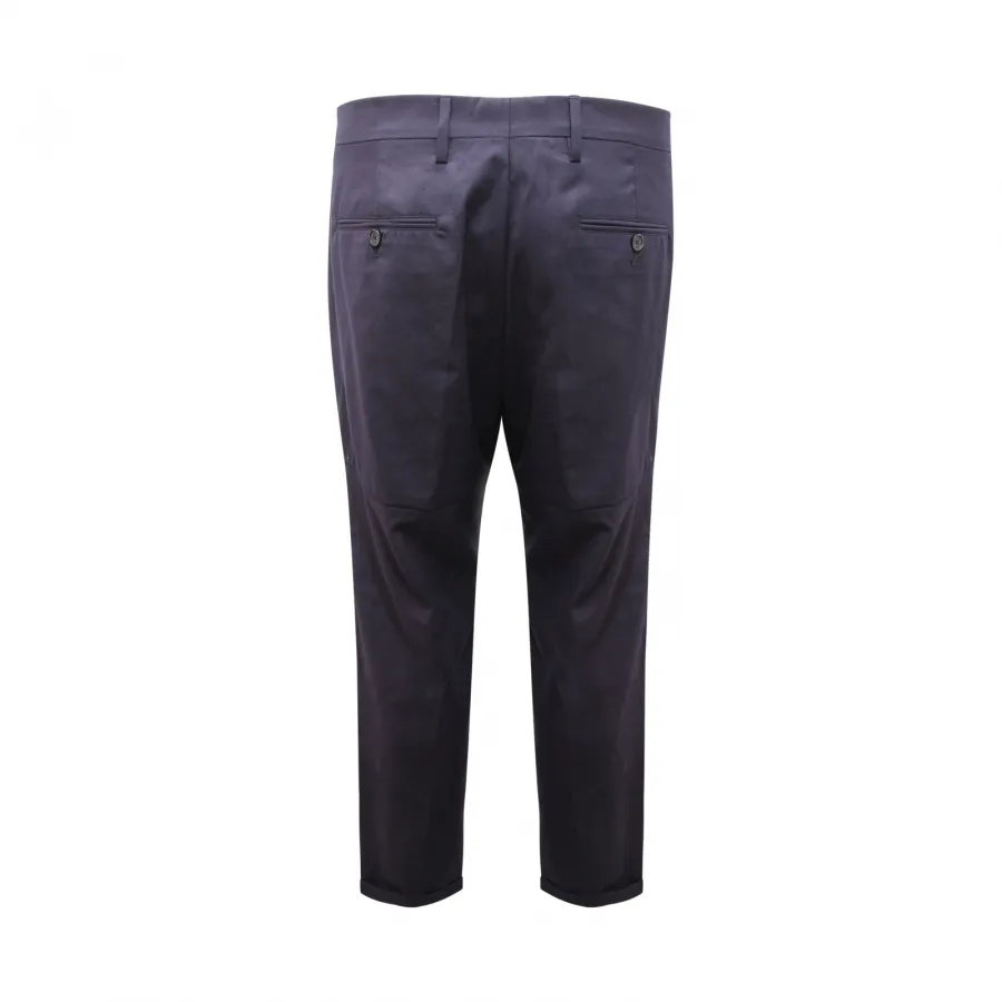 9981AV PANTALONE UOMO PATRIZIA PEPE SLIM FIT MAN TROUSERS BLUE