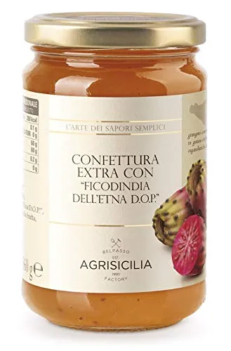 Agrisicilia Confettura Extra con Ficodindia dell'Etna D.O.P. - 360 Gr