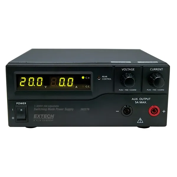 Alimentatore Extech 382276, 600W, ingresso 230V ca, uscita 1 → 30V, 1 → 20A