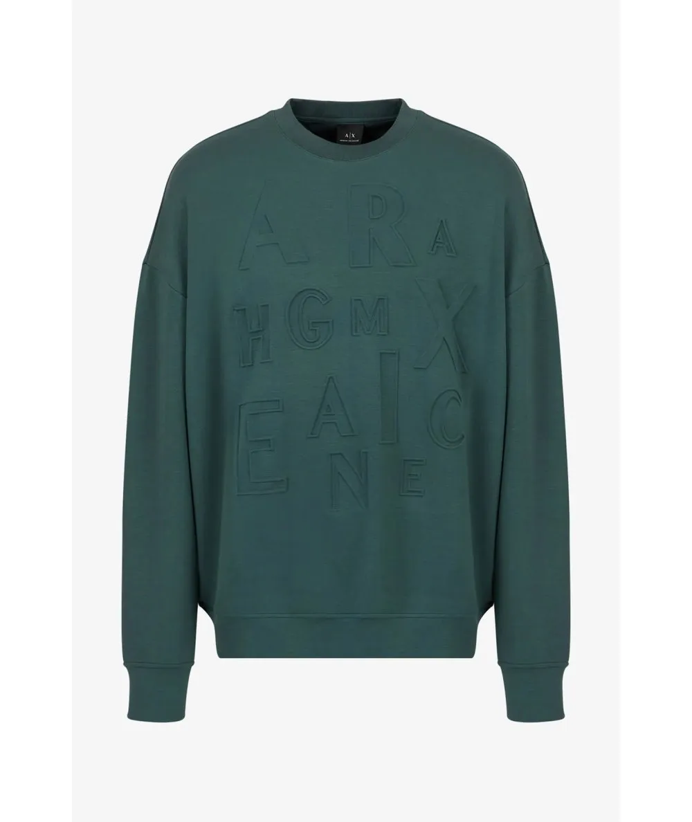 ARMANI EXCHANGE UOMO--Felpa girocollo in misto modal