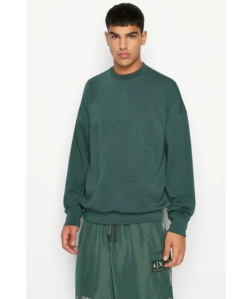 ARMANI EXCHANGE UOMO--Felpa girocollo in misto modal