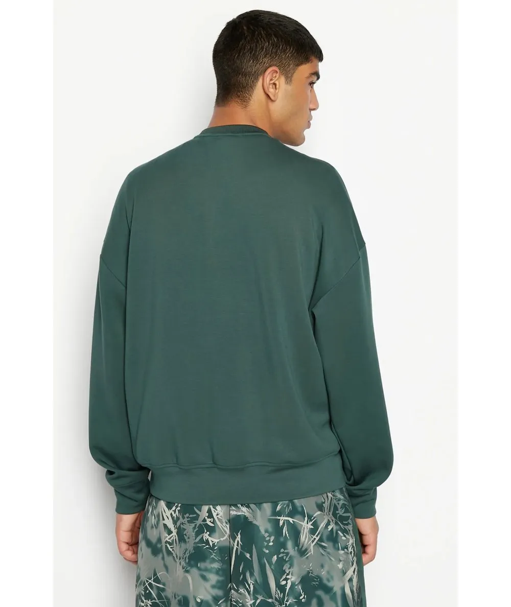 ARMANI EXCHANGE UOMO--Felpa girocollo in misto modal