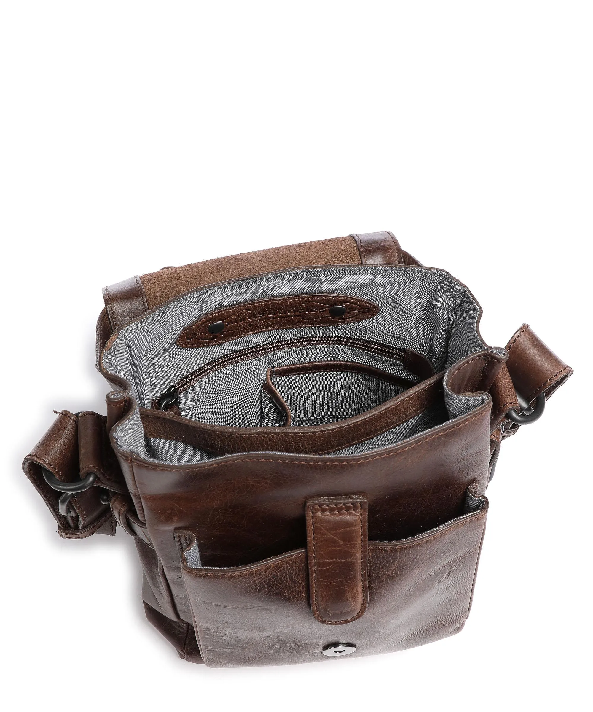  Aunts & Uncles The Workmates Boss Borsa a tracolla pelle di bufalo marrone scuro  