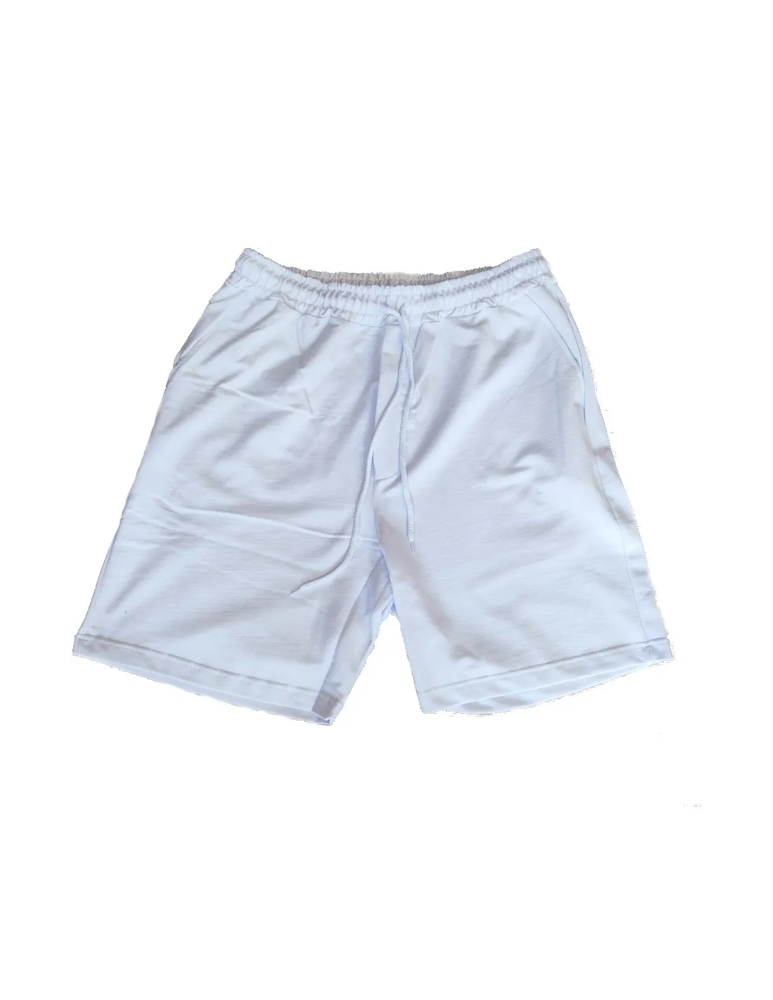 Bermuda tuta uomo basic taglie forti Maxfort art. 31490 col. bianco