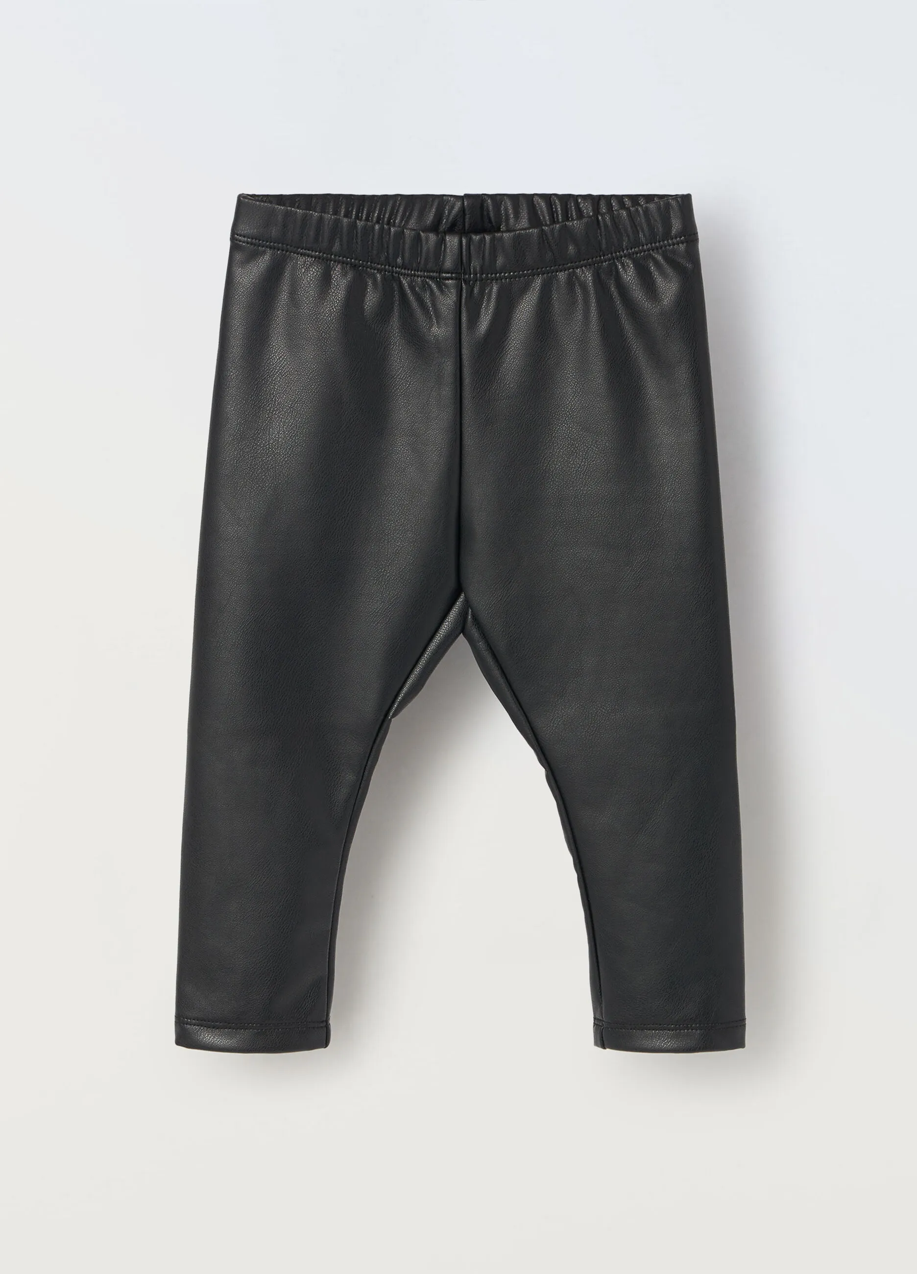 BLUKIDS  Leggings in ecopelle neonata