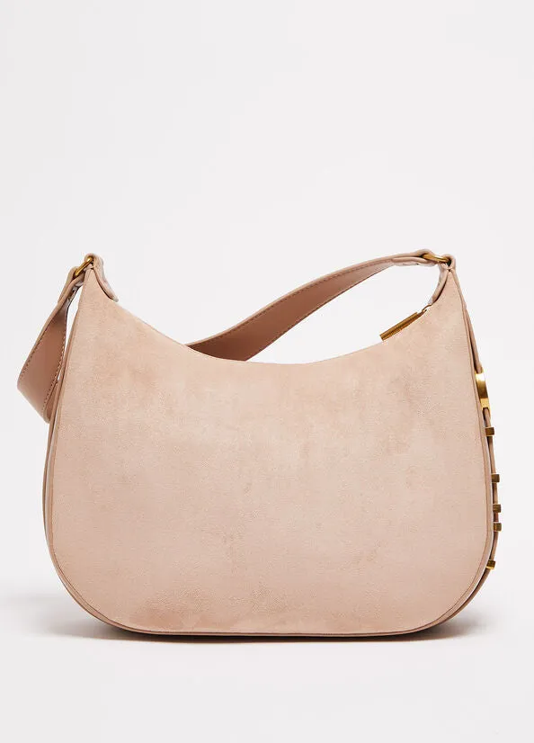 Borsa a spalla effetto suede