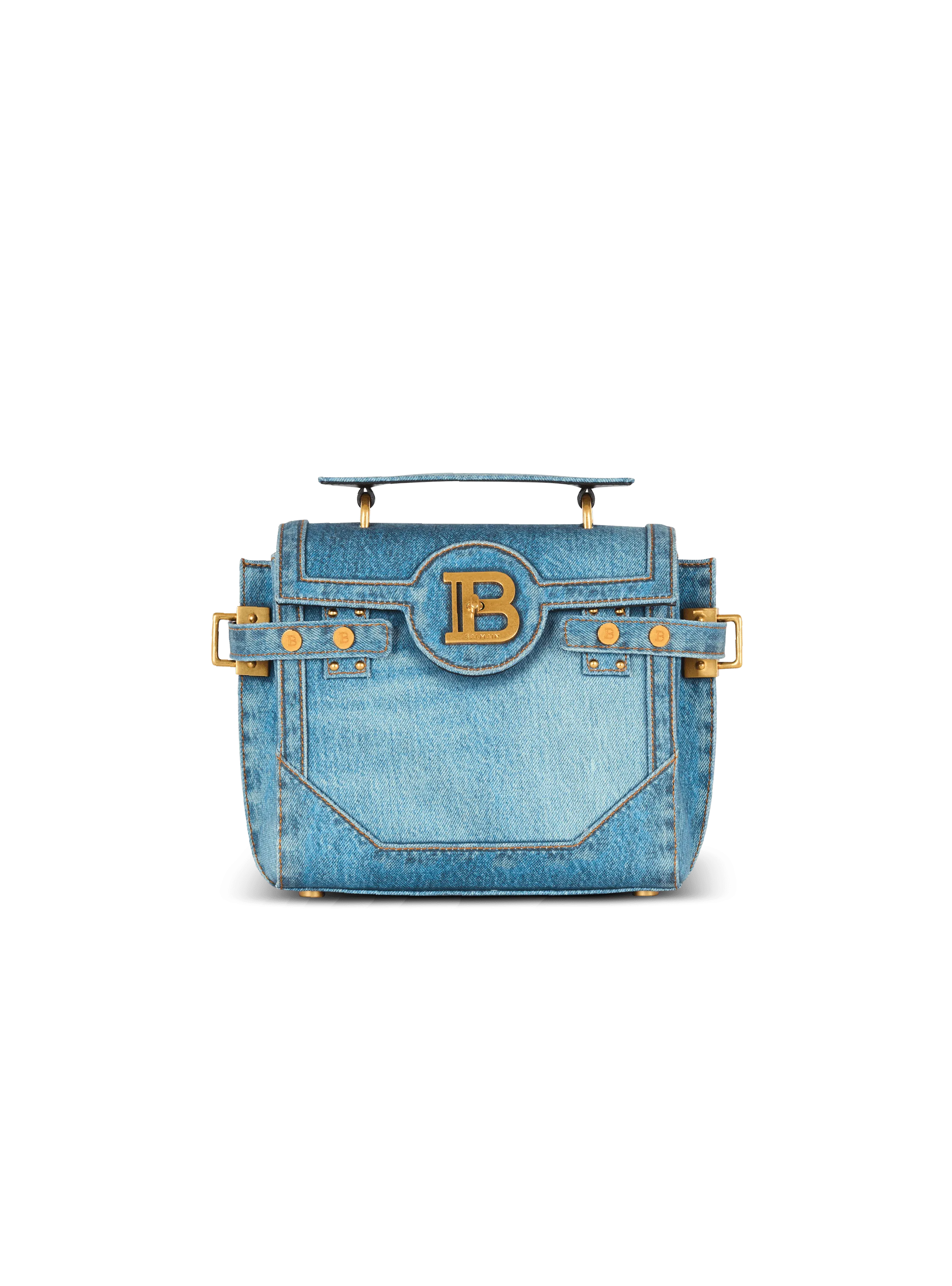 Borsa B-Buzz 23 in tela con stampa denim