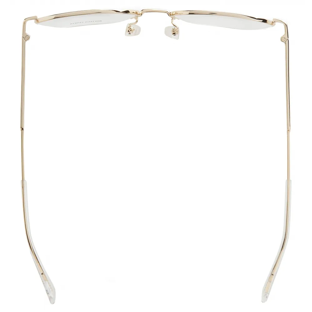 Bottega Veneta - Occhiali da Vista Panthos Semi-Senza in Metallo - Oro Trasparente - Bottega Veneta Eyewear