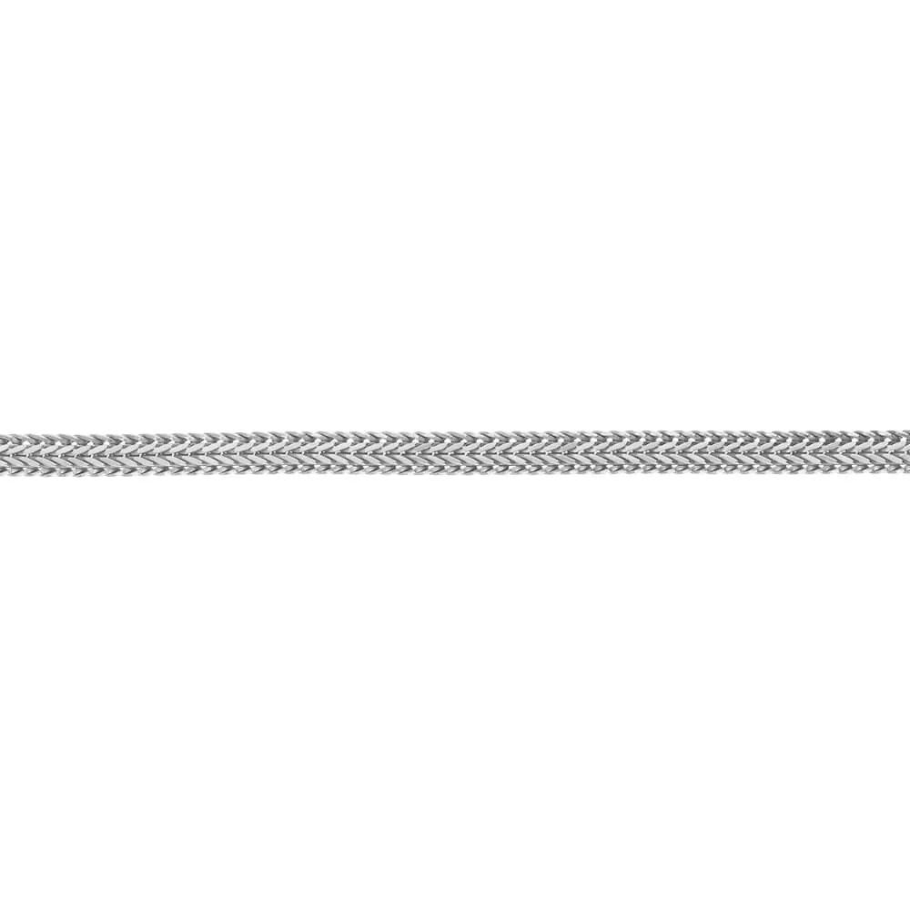 Bracciale Catena Gentleman Argento Rodiato 925/1000 Maglia Treccia 21 cm 1671310