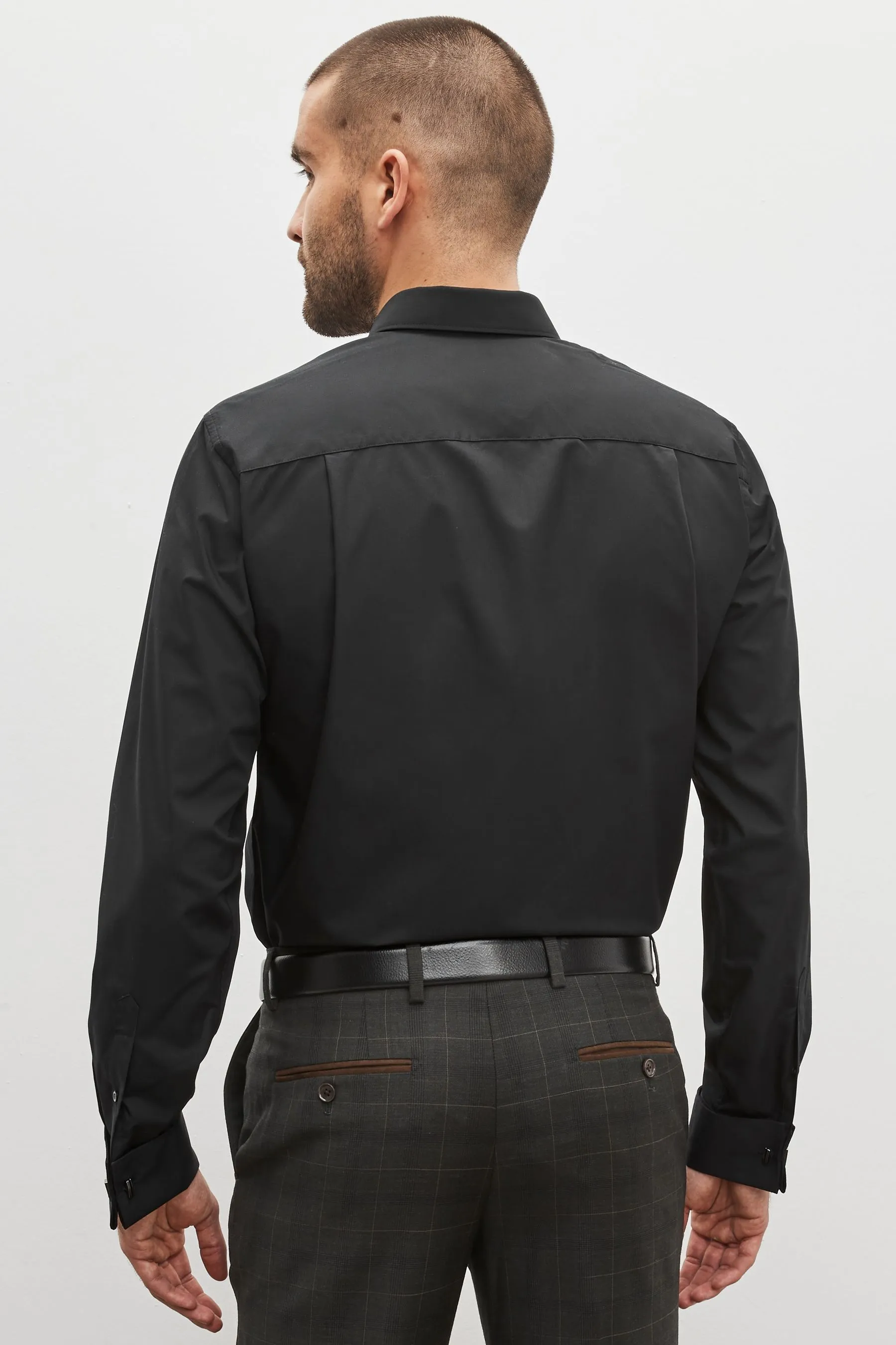 Camicia easy care con doppio polsino    
