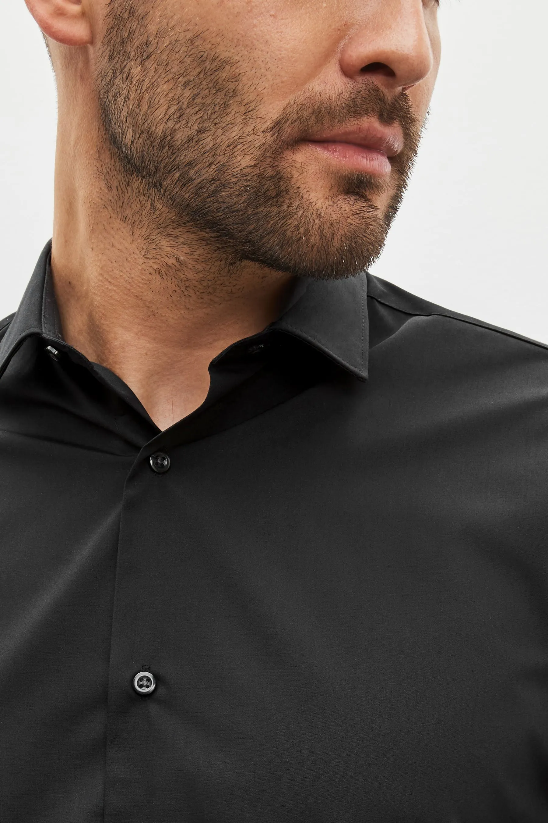 Camicia easy care con doppio polsino    