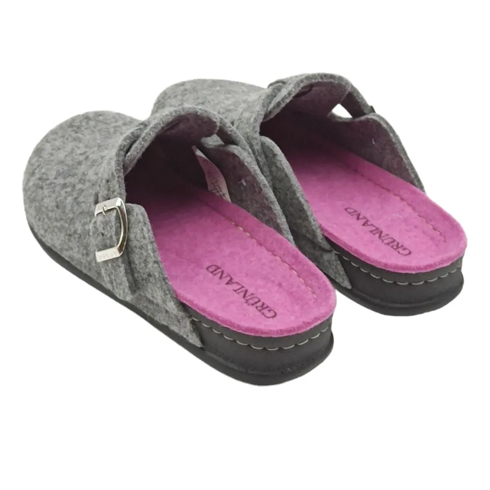CIABATTA DONNA GRUNLAND CI0795 A6REPS GRIGIO ORCHIDEA