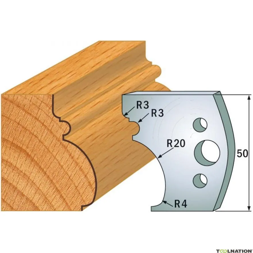 CMT 691.501 Coppia di controlame altezza 40 mm numero 501