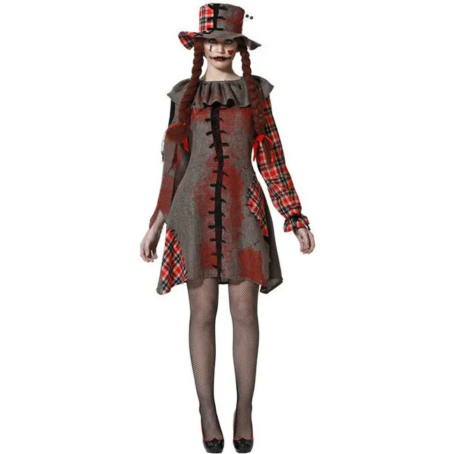 Costume da bambola voodoo insanguinata per donna