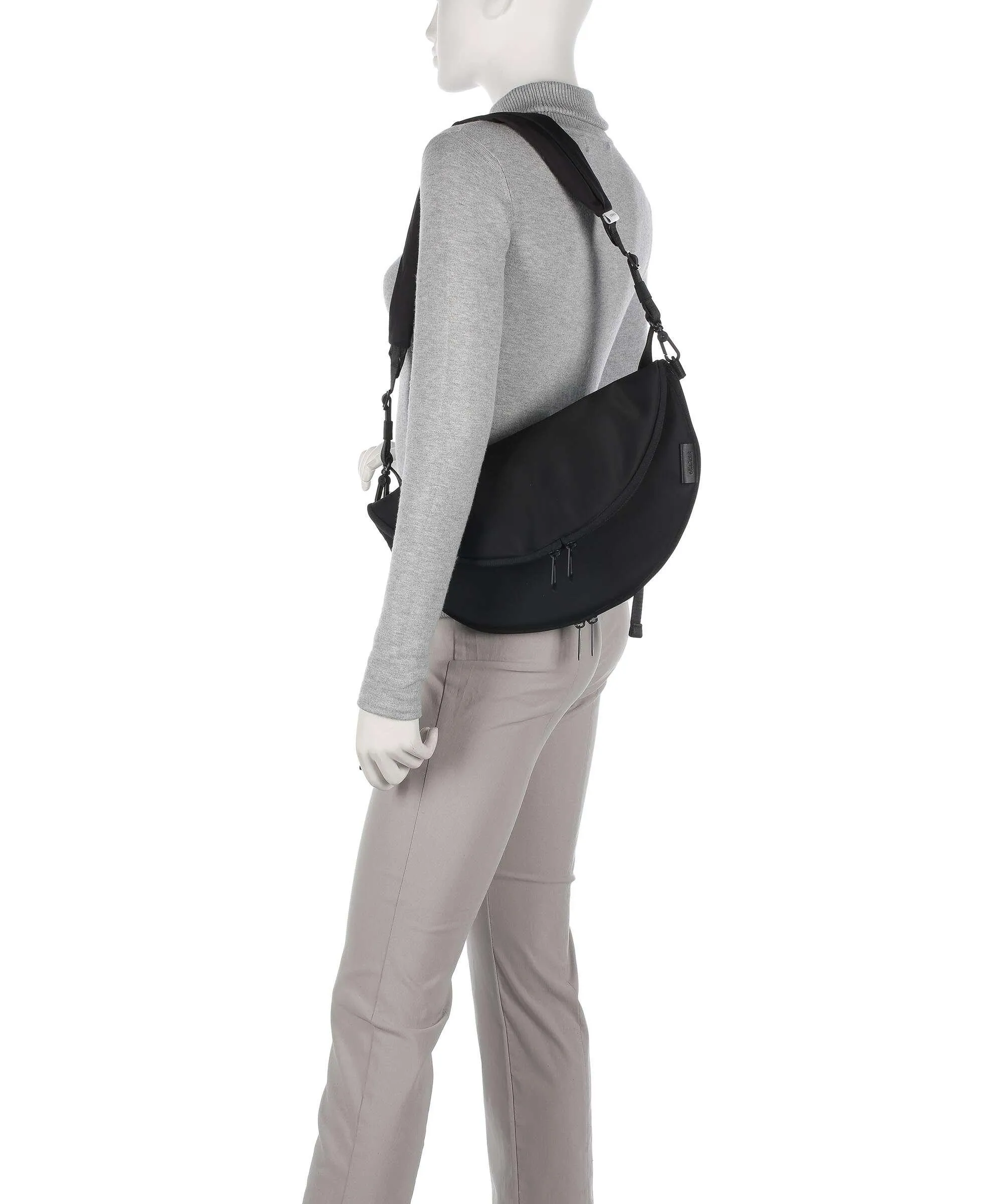  Côte&Ciel Sleek Nylon Hala S Borsa a tracolla nylon nero  