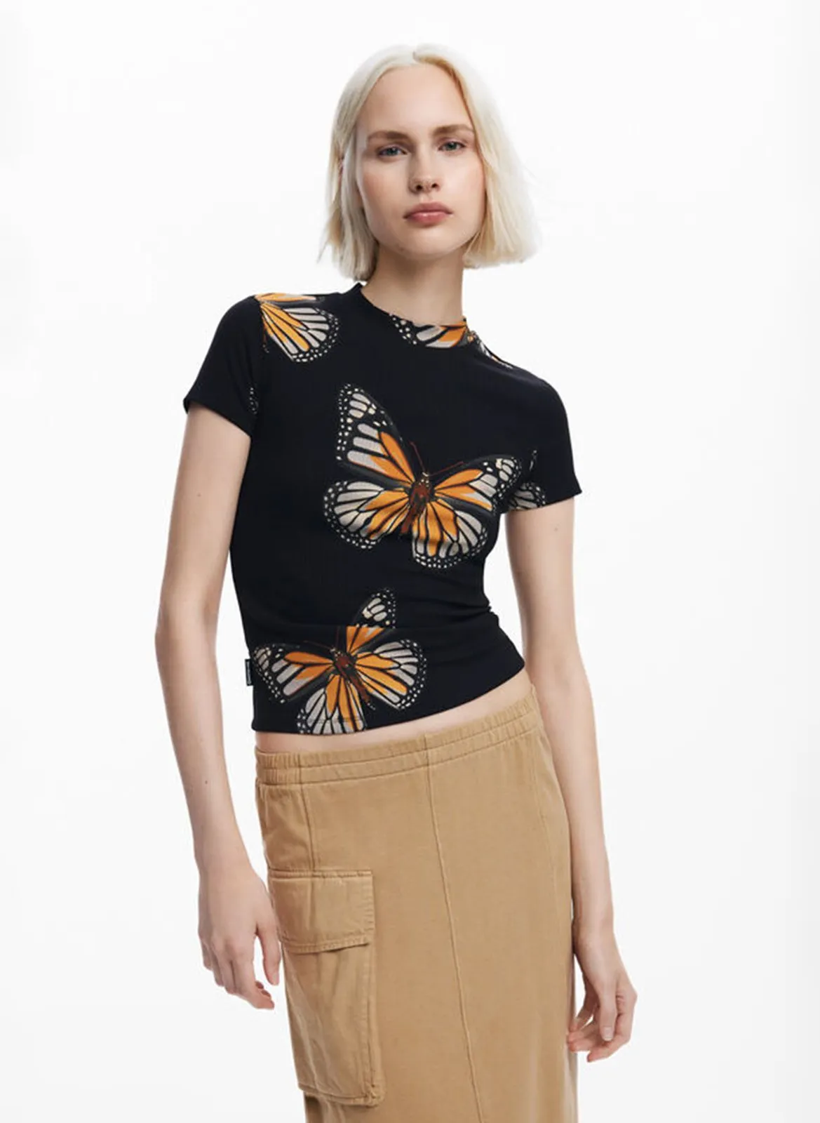  DESIGUAL   Maglietta a maniche corte stampata | Nero