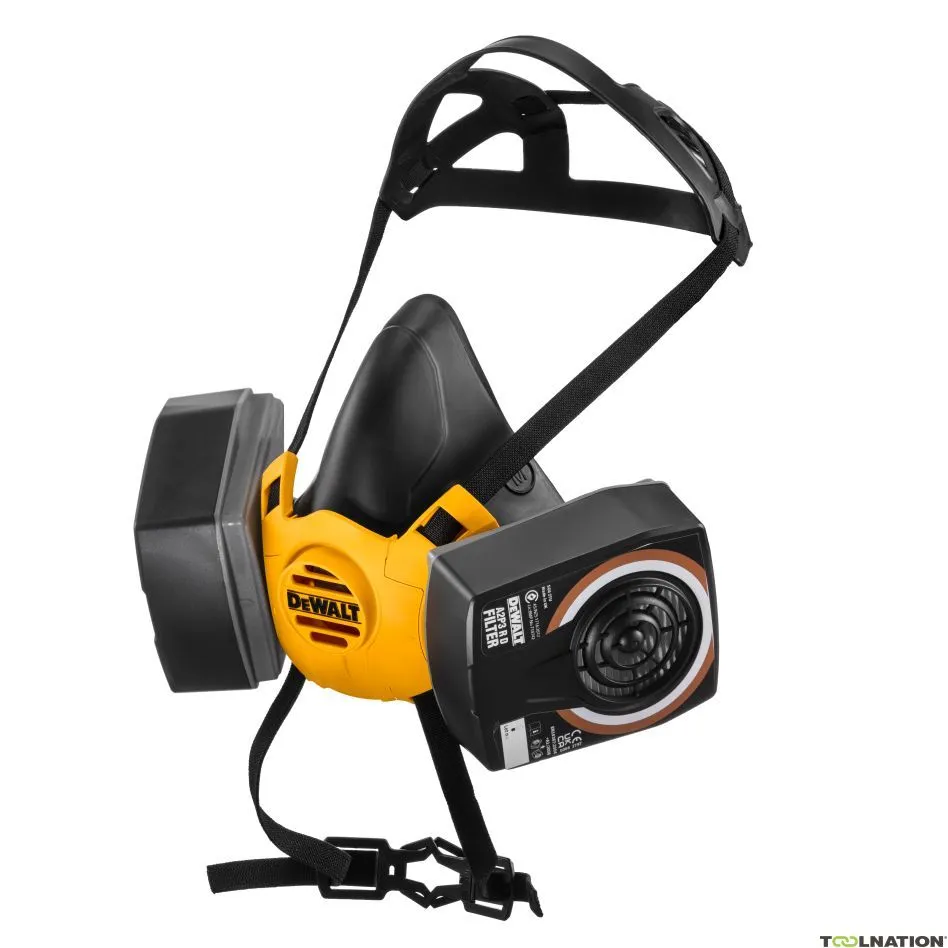 DeWalt DXIR1HMMA2P3 Semimaschera leggera con filtri A2P3 - Taglia M