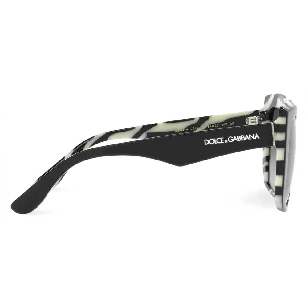 Dolce & Gabbana - Occhiale da Sole New Print - Nero Zebra Grigio Sfumate - Dolce & Gabbana Eyewear
