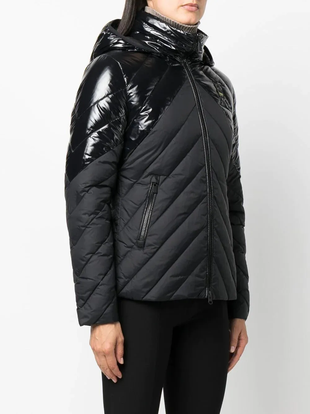 Down jacket with shiny effect Blauer / Black