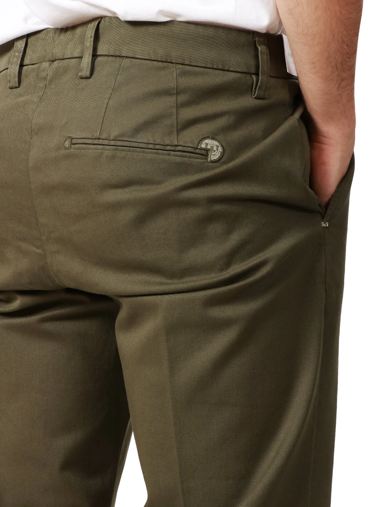 ENTRE AMIS PANTALONE UOMO ENTRE AMIS VERDE MILITARE TASCA AMERICA A GAMBA DRITTA