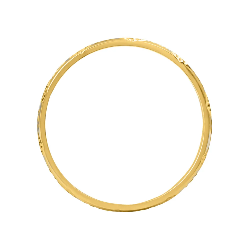 Fede Classica Diamantata 3 mm Oro Bicolore 750/1000 1676260