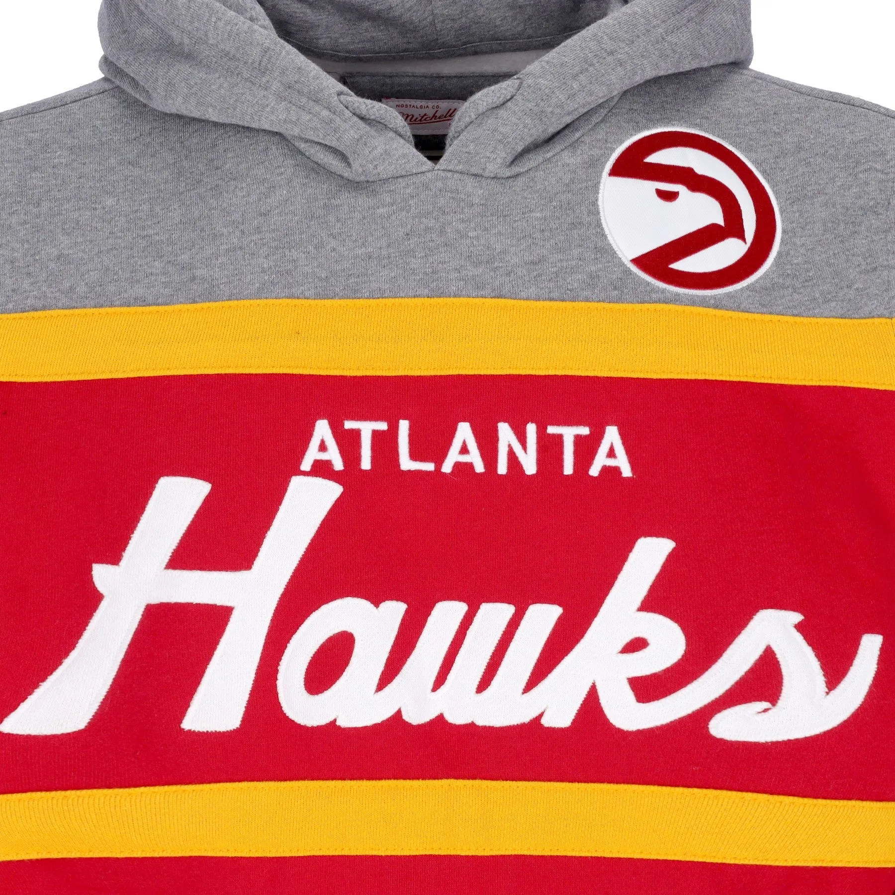 Felpa Cappuccio Uomo Nba Headcoach Hoodie Atlhaw Scarlet