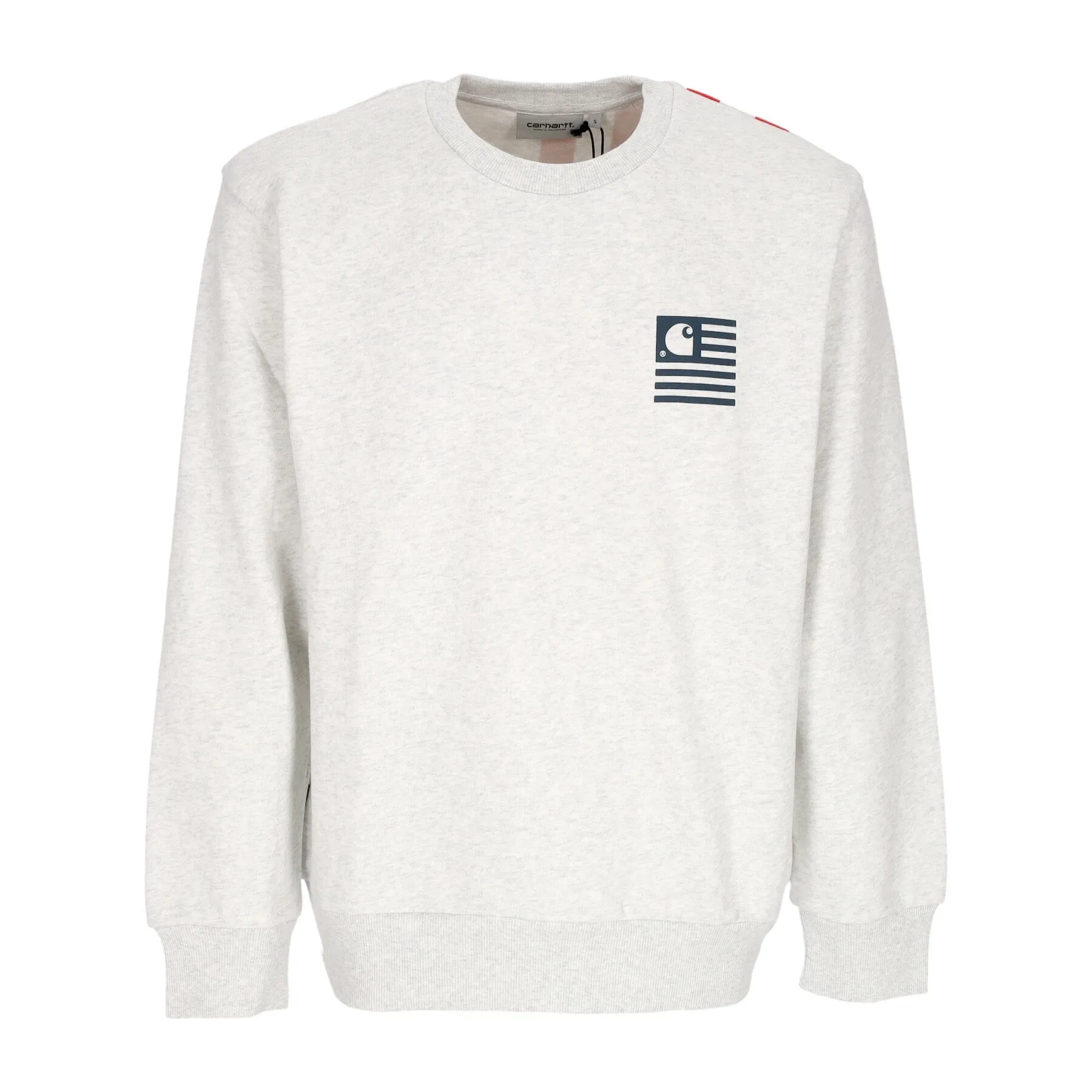 Felpa Leggera Girocollo Uomo Coast State Sweatshirt Ash Heather