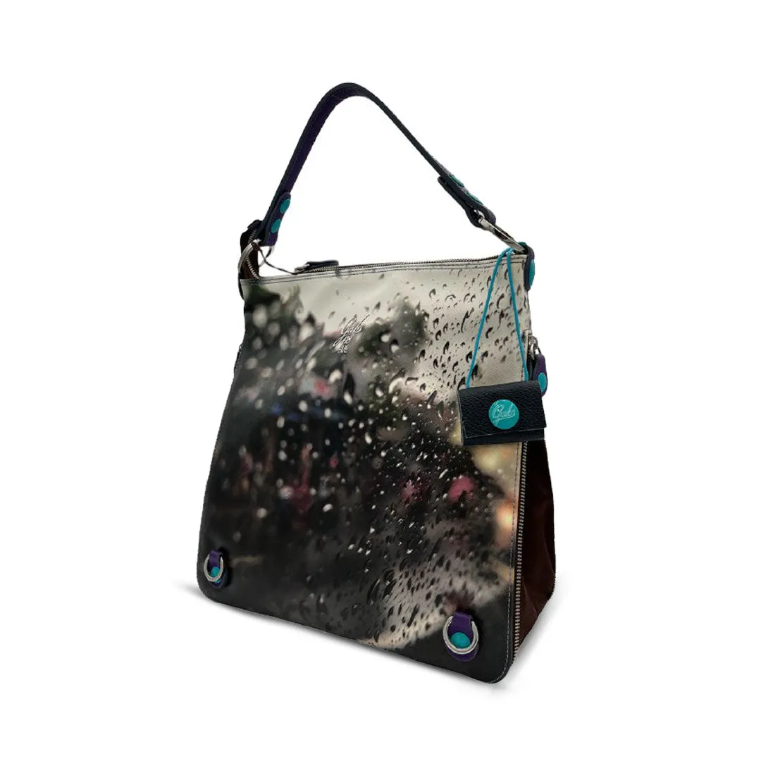 Gabs Borsa Kirsten Shopping Ruga Medium Stampa Gocce S0418