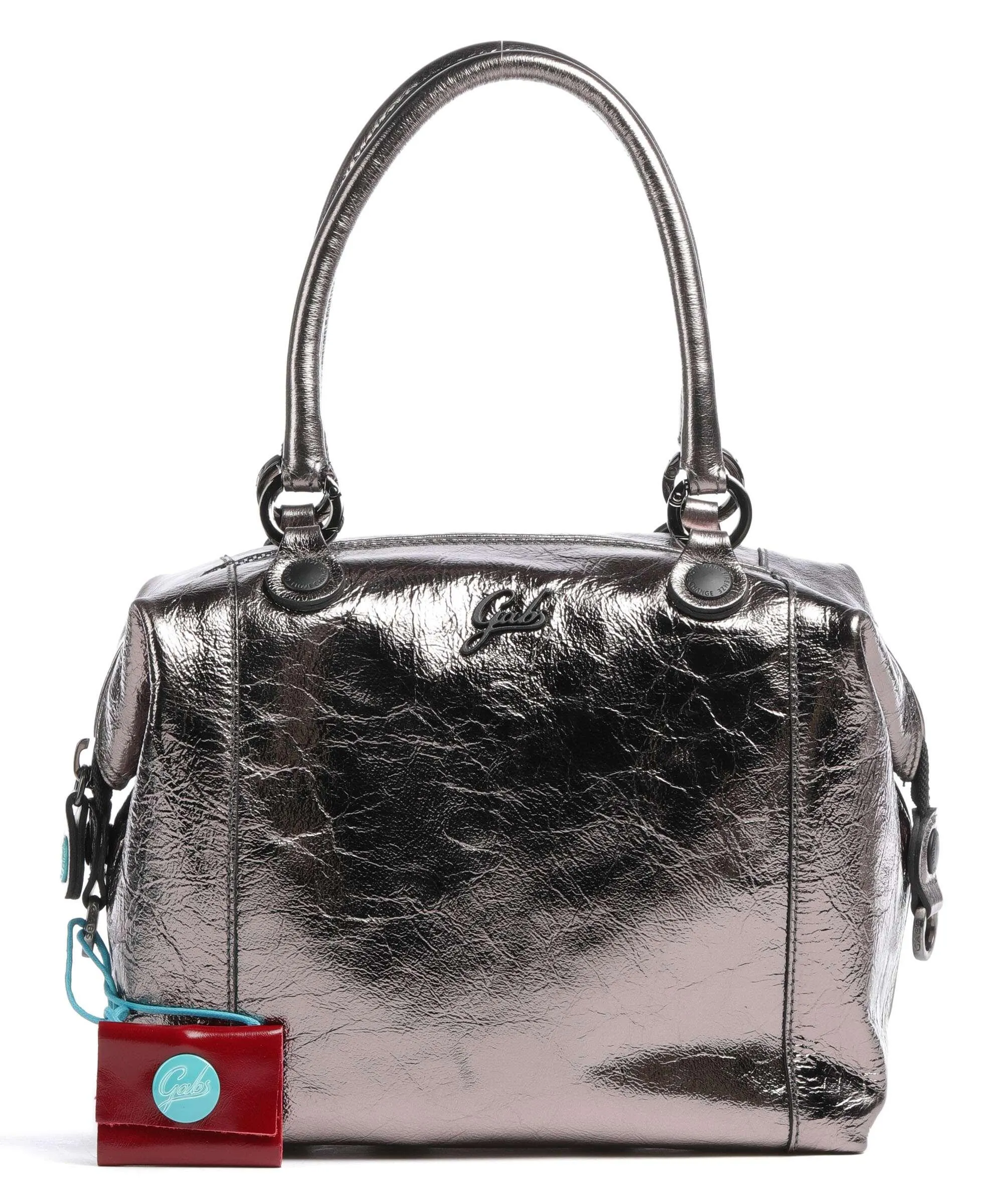  Gabs G3 Plus M Borsa a zainetto pelle di vitello grana argento  