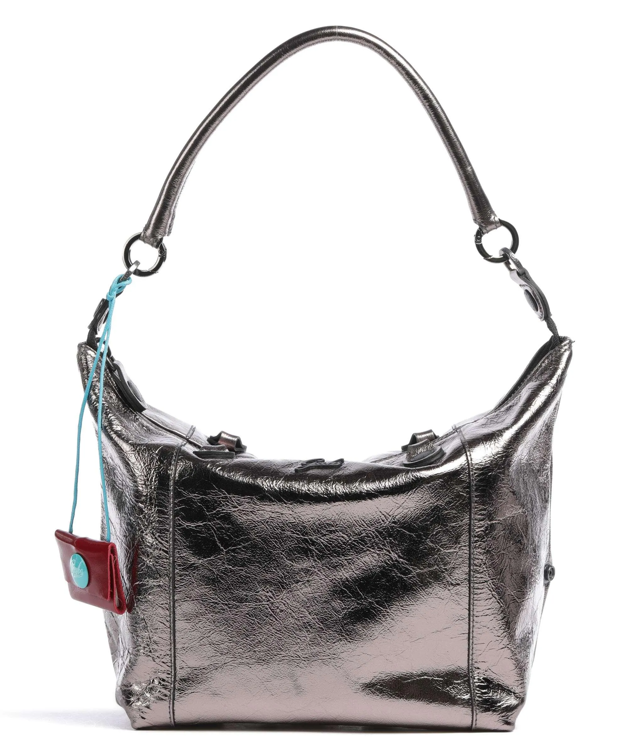  Gabs G3 Plus M Borsa a zainetto pelle di vitello grana argento  