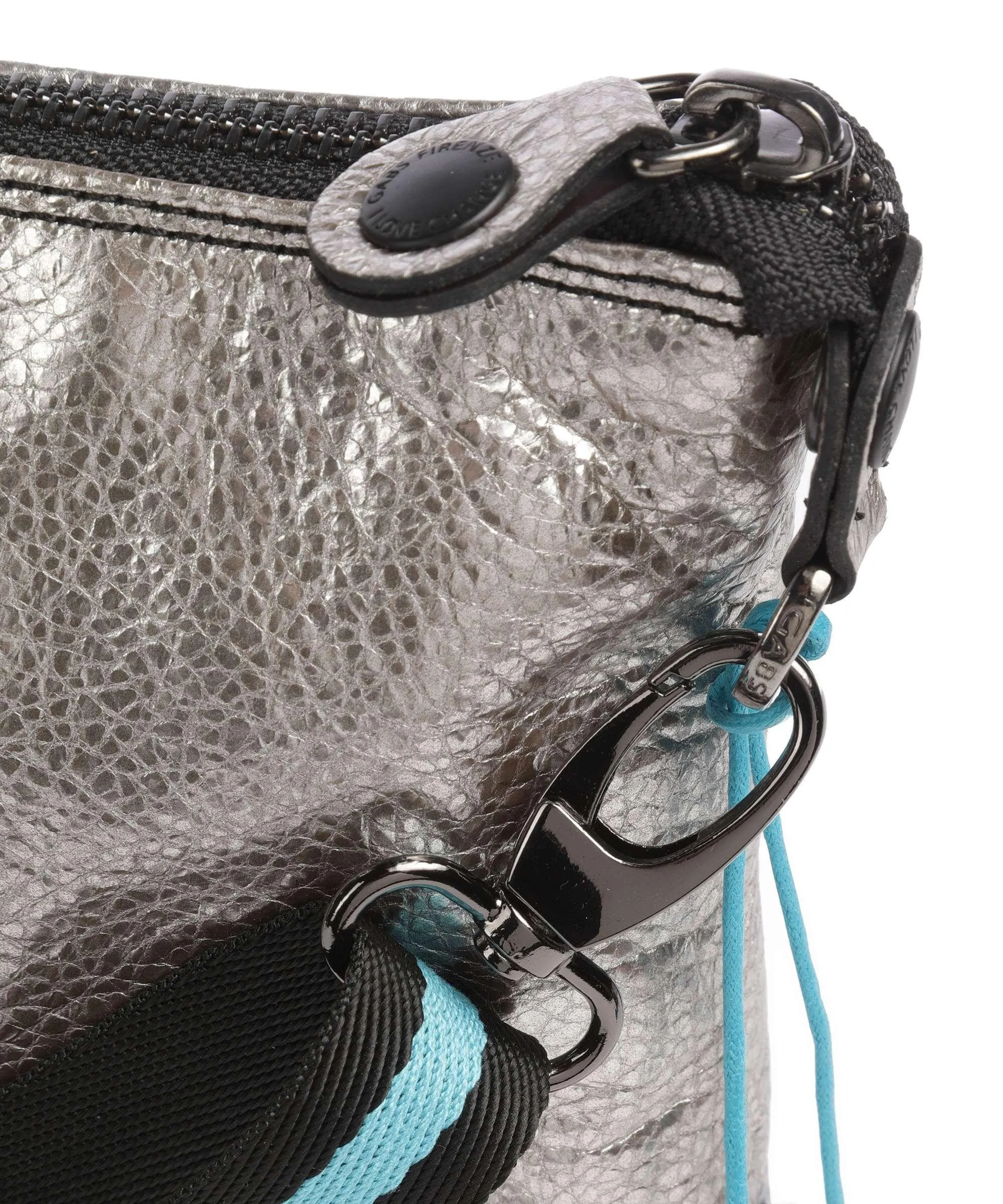  Gabs G3 Plus M Borsa a zainetto pelle di vitello grana argento  