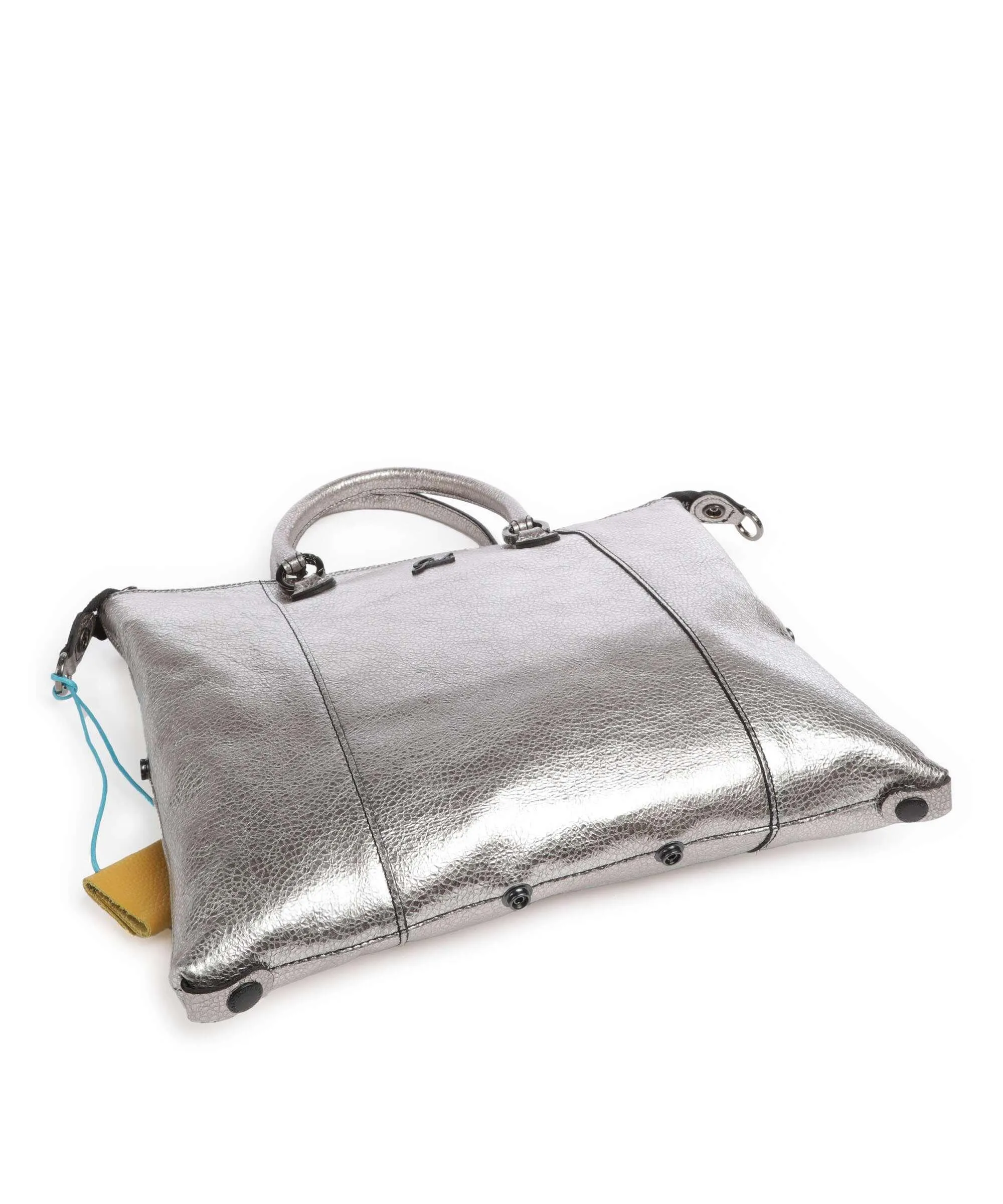  Gabs G3 Plus M Borsa a zainetto pelle di vitello grana argento  
