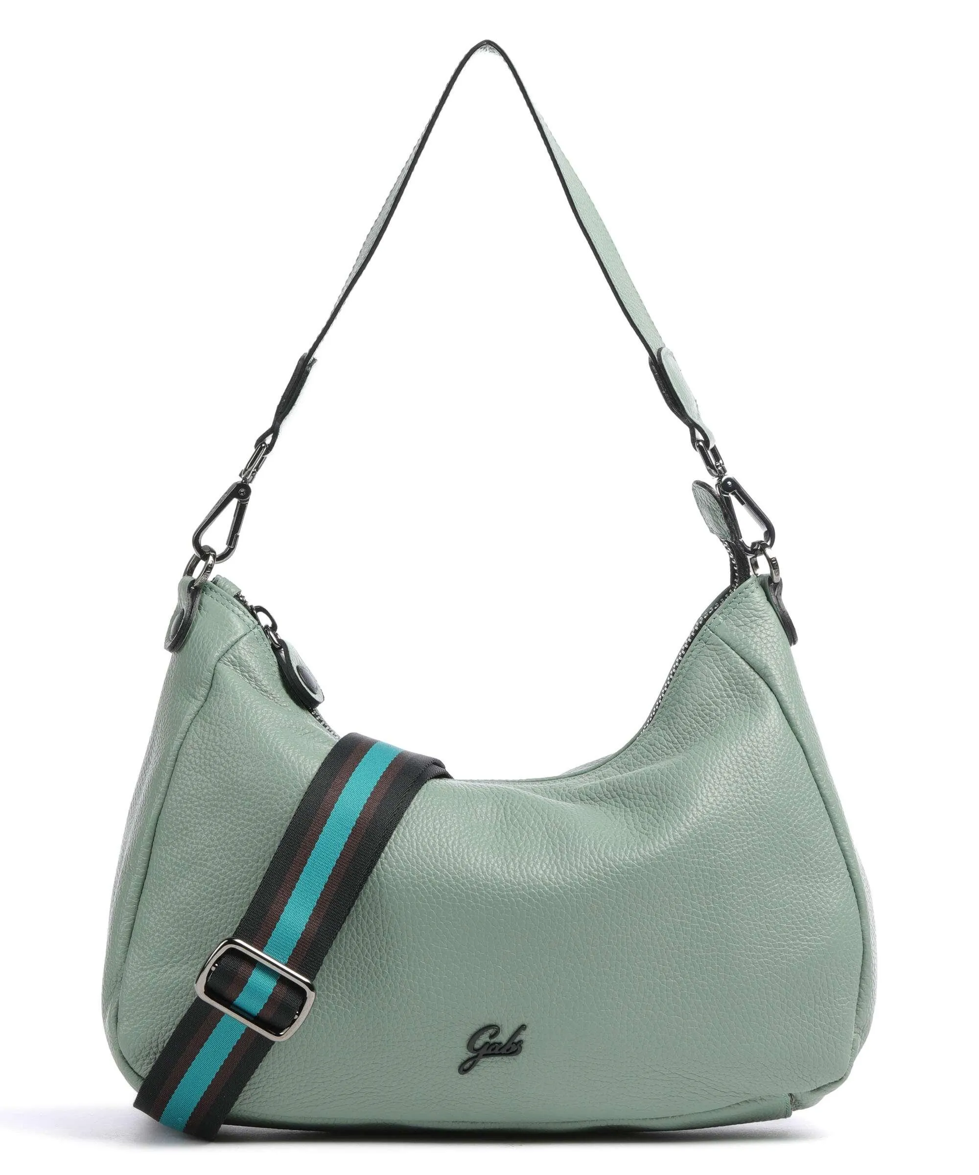  Gabs Isabel M Borsa hobo pelle di vitello grana verde  
