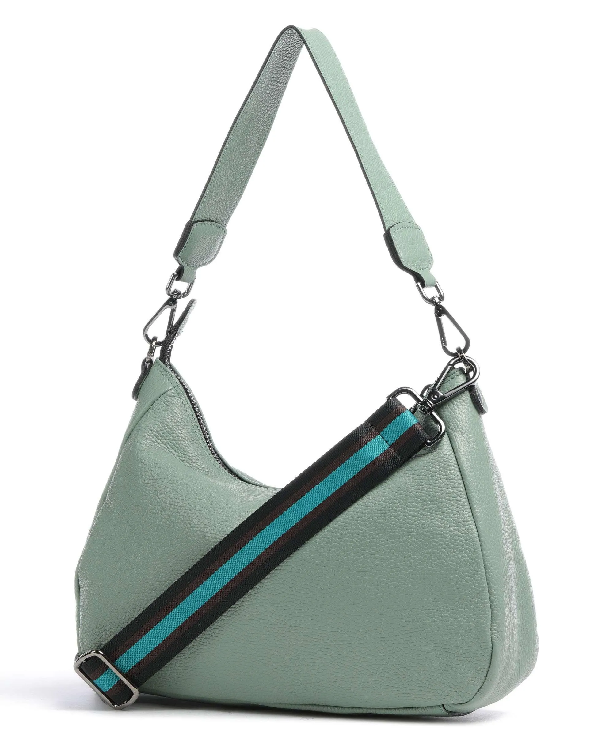  Gabs Isabel M Borsa hobo pelle di vitello grana verde  