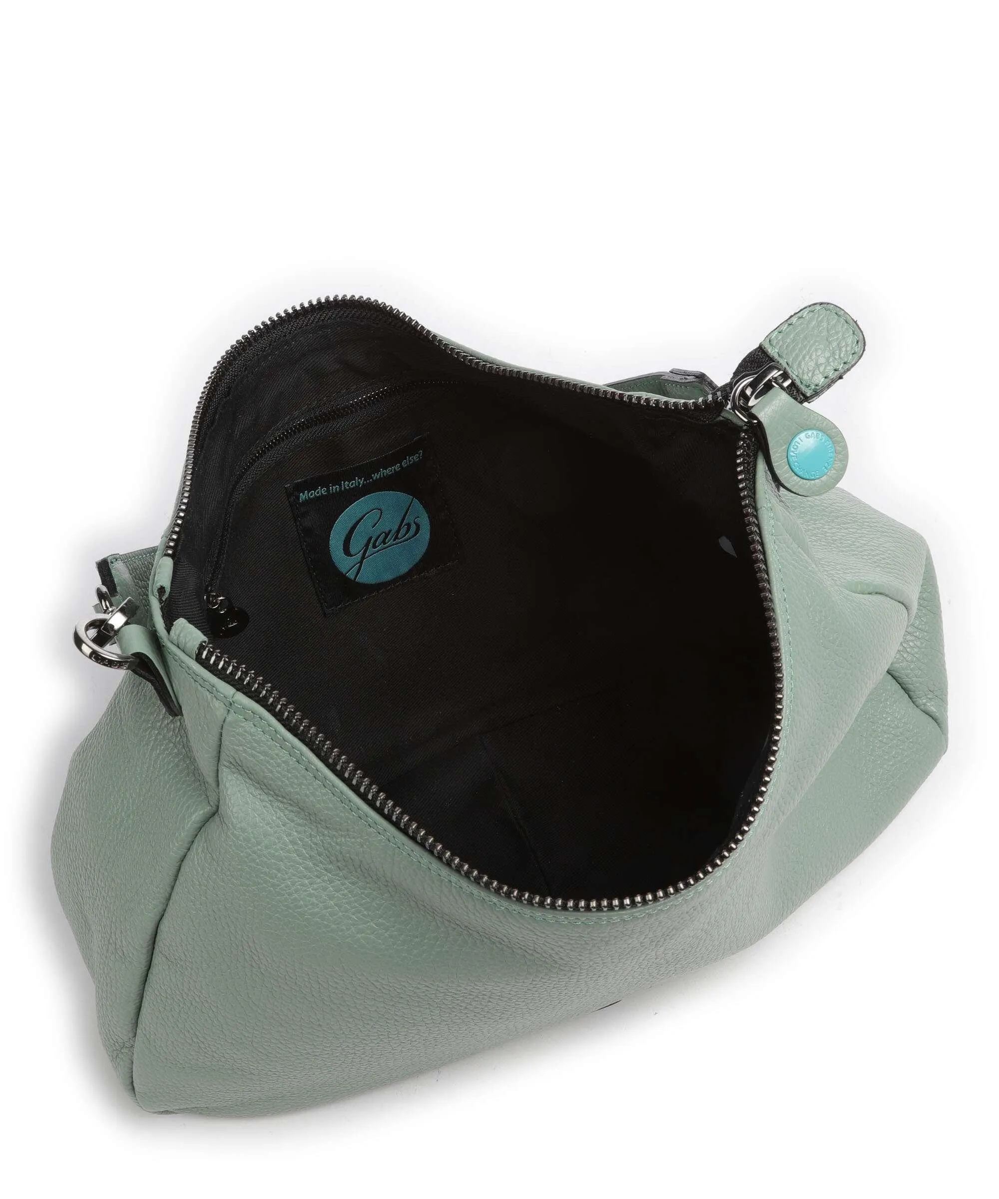  Gabs Isabel M Borsa hobo pelle di vitello grana verde  