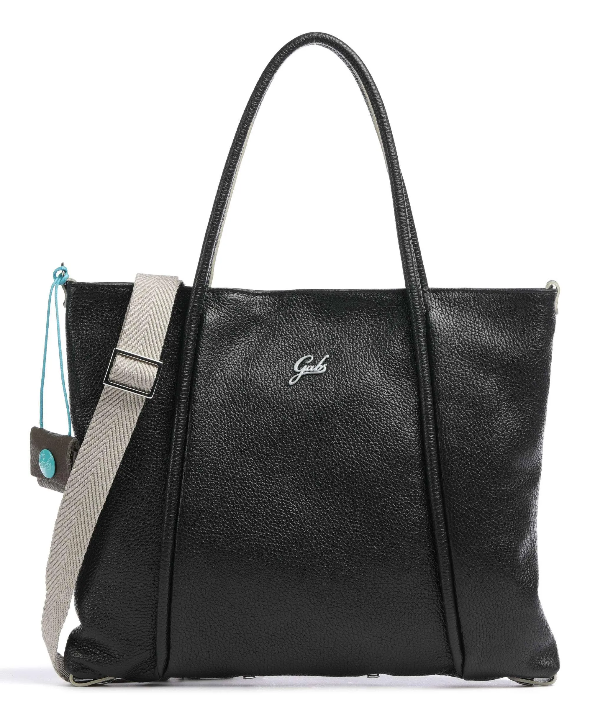  Gabs Lydia M Borsa shopper pelle di vitello grana nero  