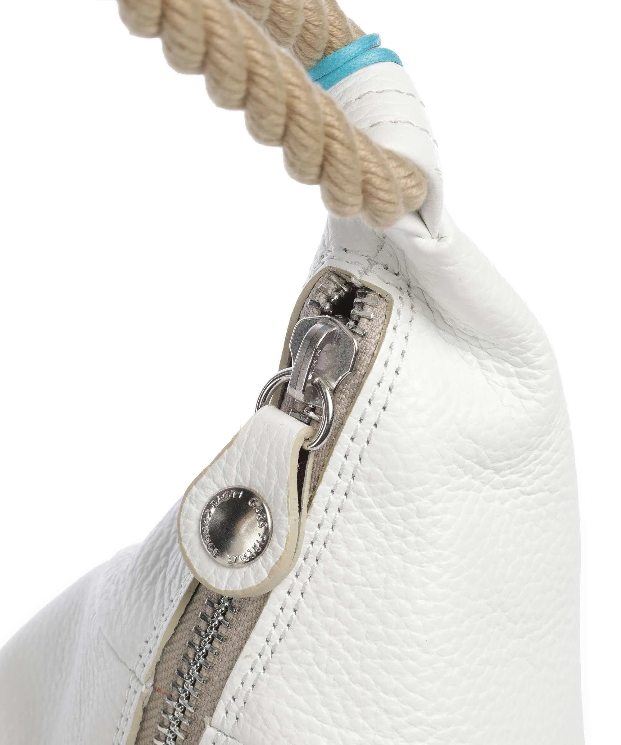  Gabs Penelope M Borsa hobo pelle di vitello grana bianco  