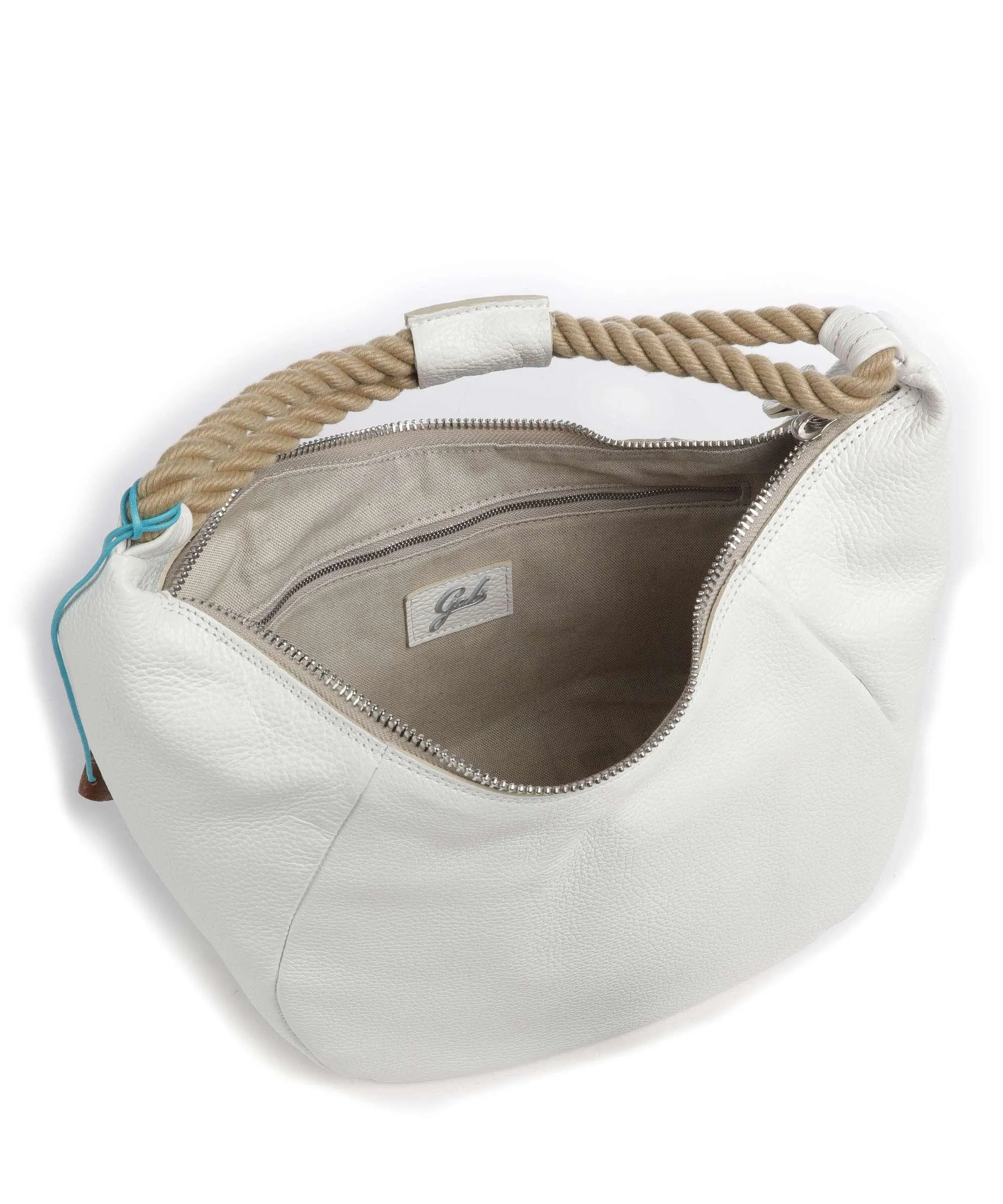  Gabs Penelope M Borsa hobo pelle di vitello grana bianco  