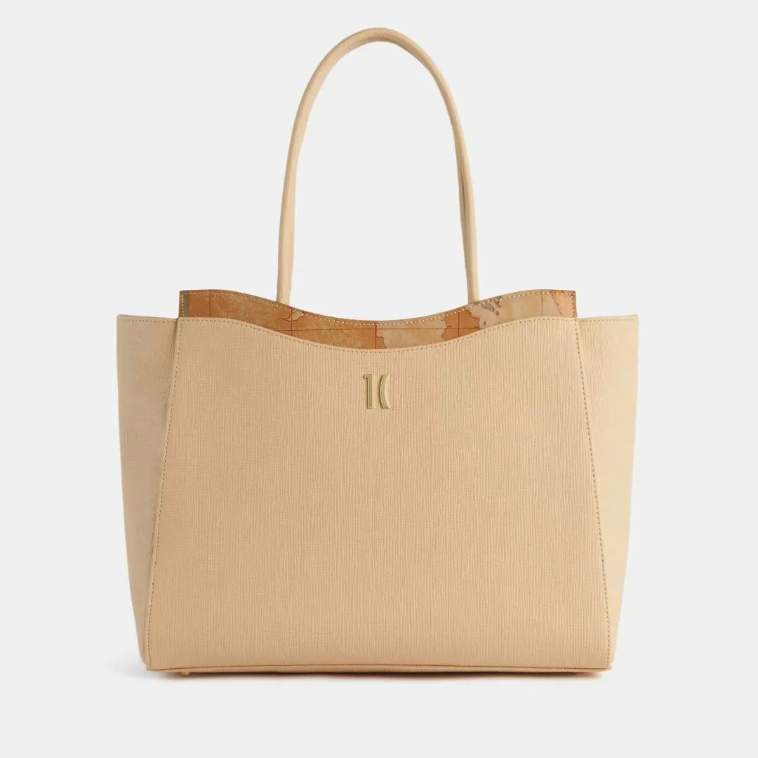 Geo Cool borsa shopping Bianca