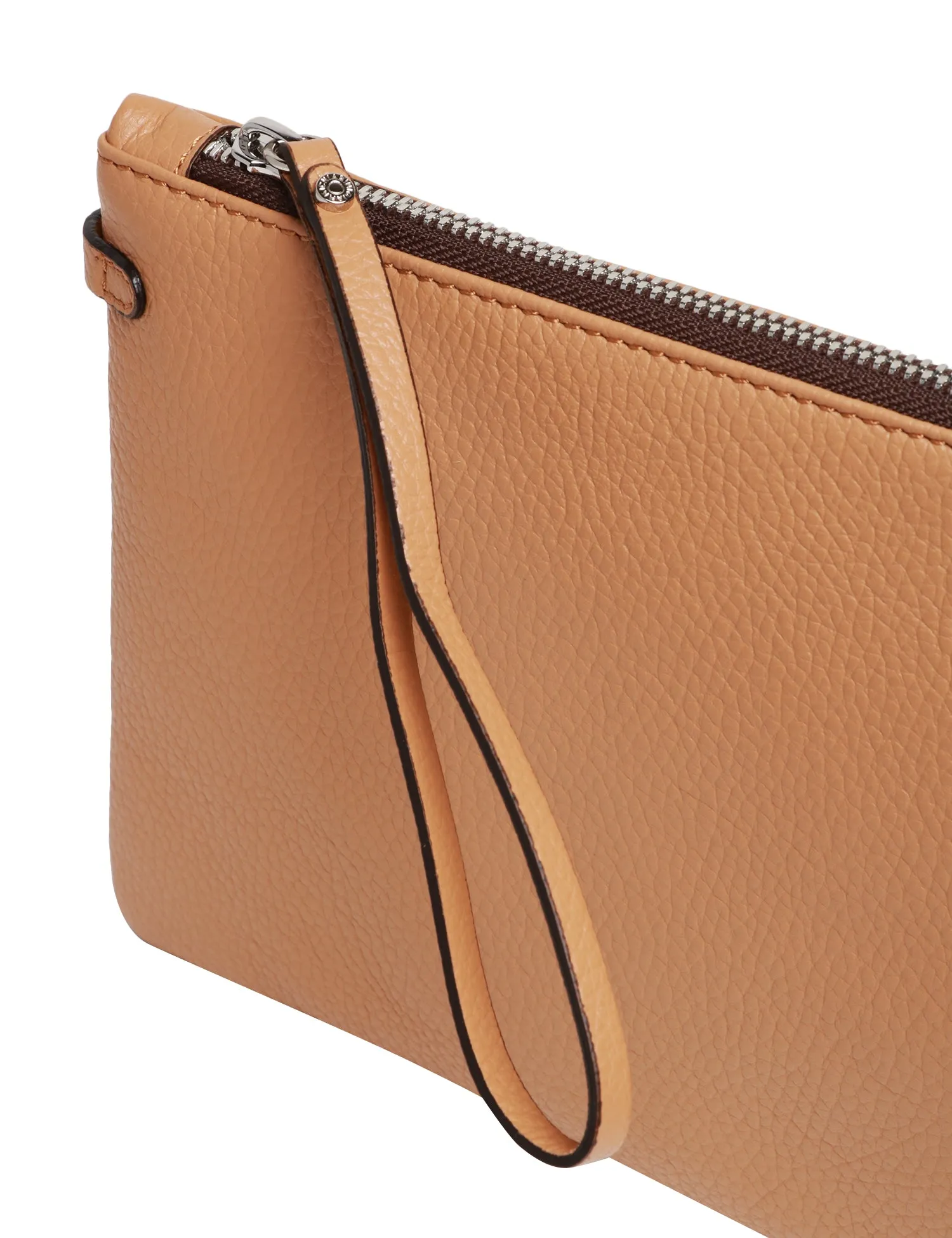 GIANNI CHIARINI BORSA DONNA GIANNI CHIARINI NATURALE HERMY MODELLO CLUTCH IN PELLE MARTELLATA CON TRACOLLA REMOVIBILE
