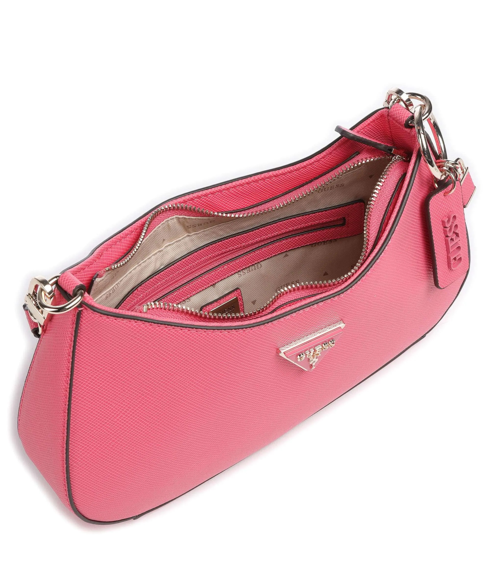  Guess Noelle Borsa a spalla pelle sintetica magenta  