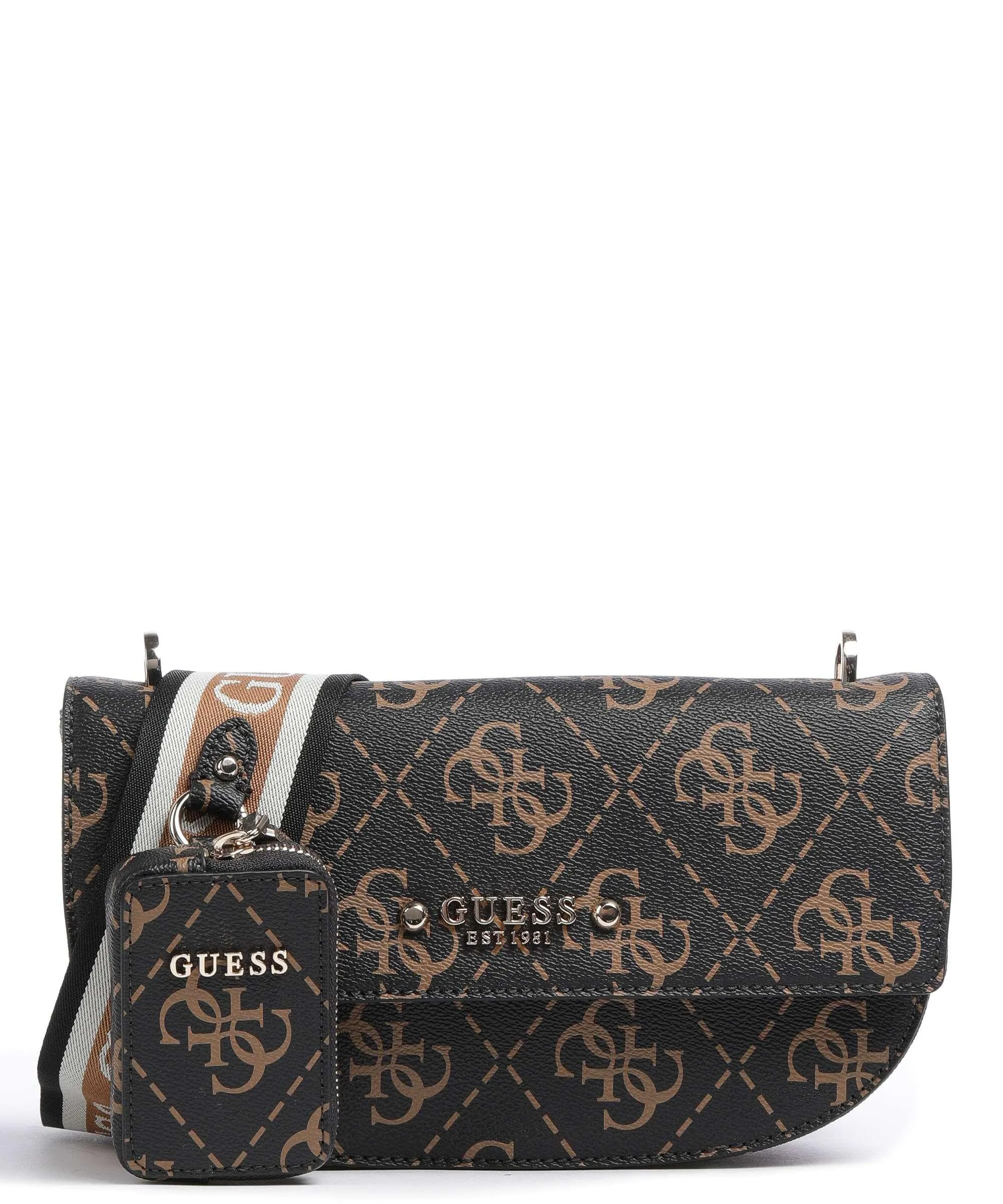  Guess Rea Borsa a tracolla pelle sintetica marrone scuro  