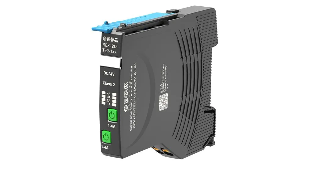 Interruttore di sicurezza elettronico ETA, 10A, 24V, 2 canali, Montaggio Guida DIN, REX12D