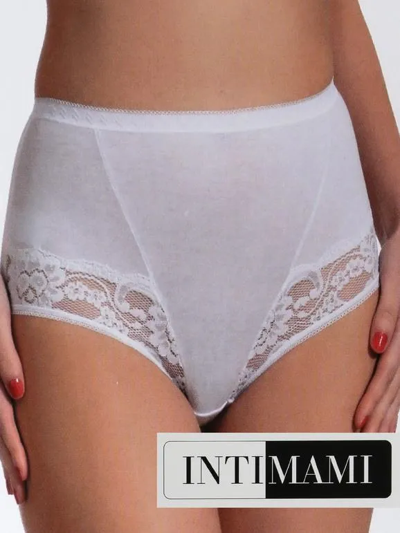 Intimami Jupe-culotte en coton avec dentelle