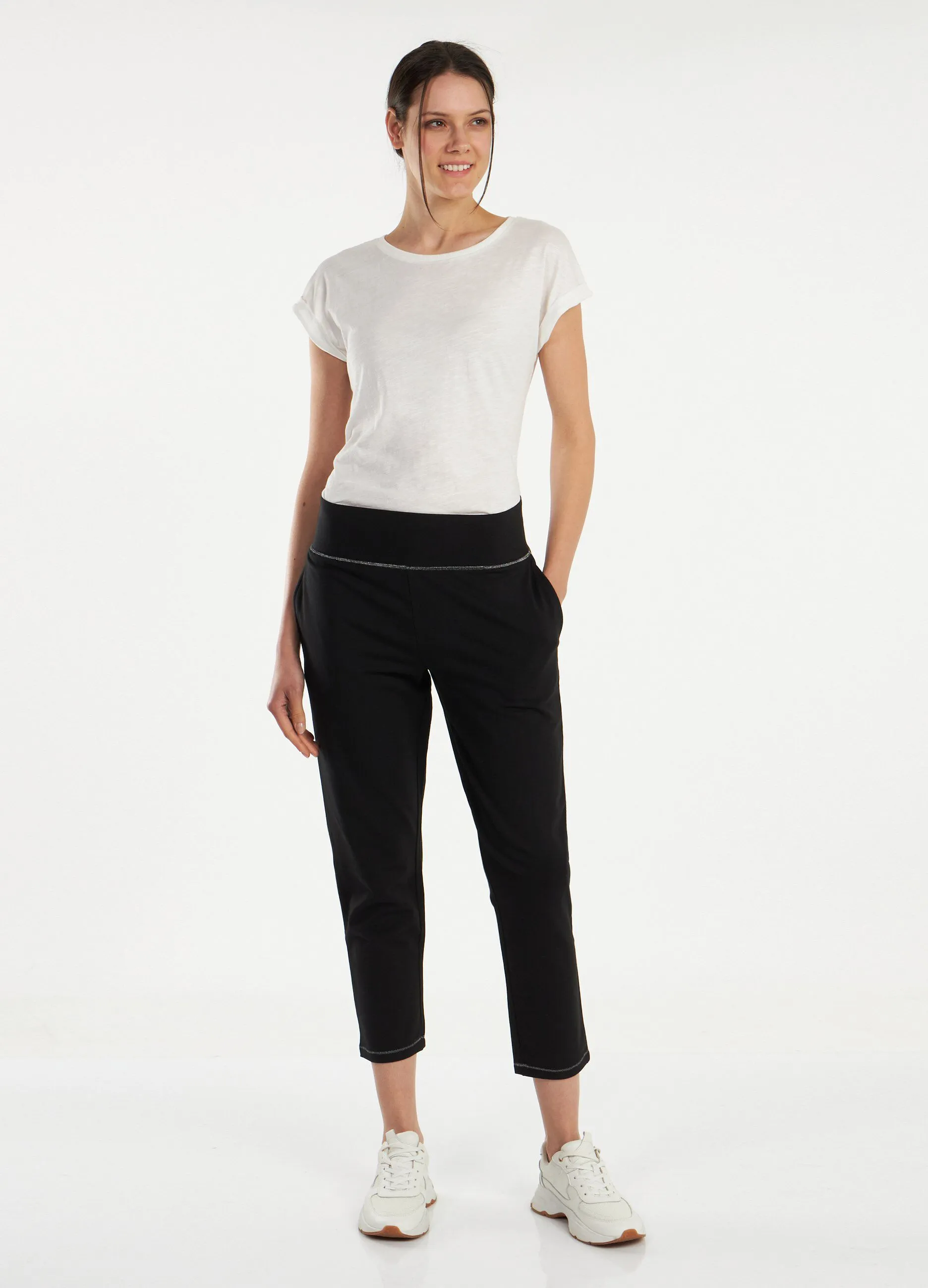 Joggers in cotone stretch Holistic fitness donna