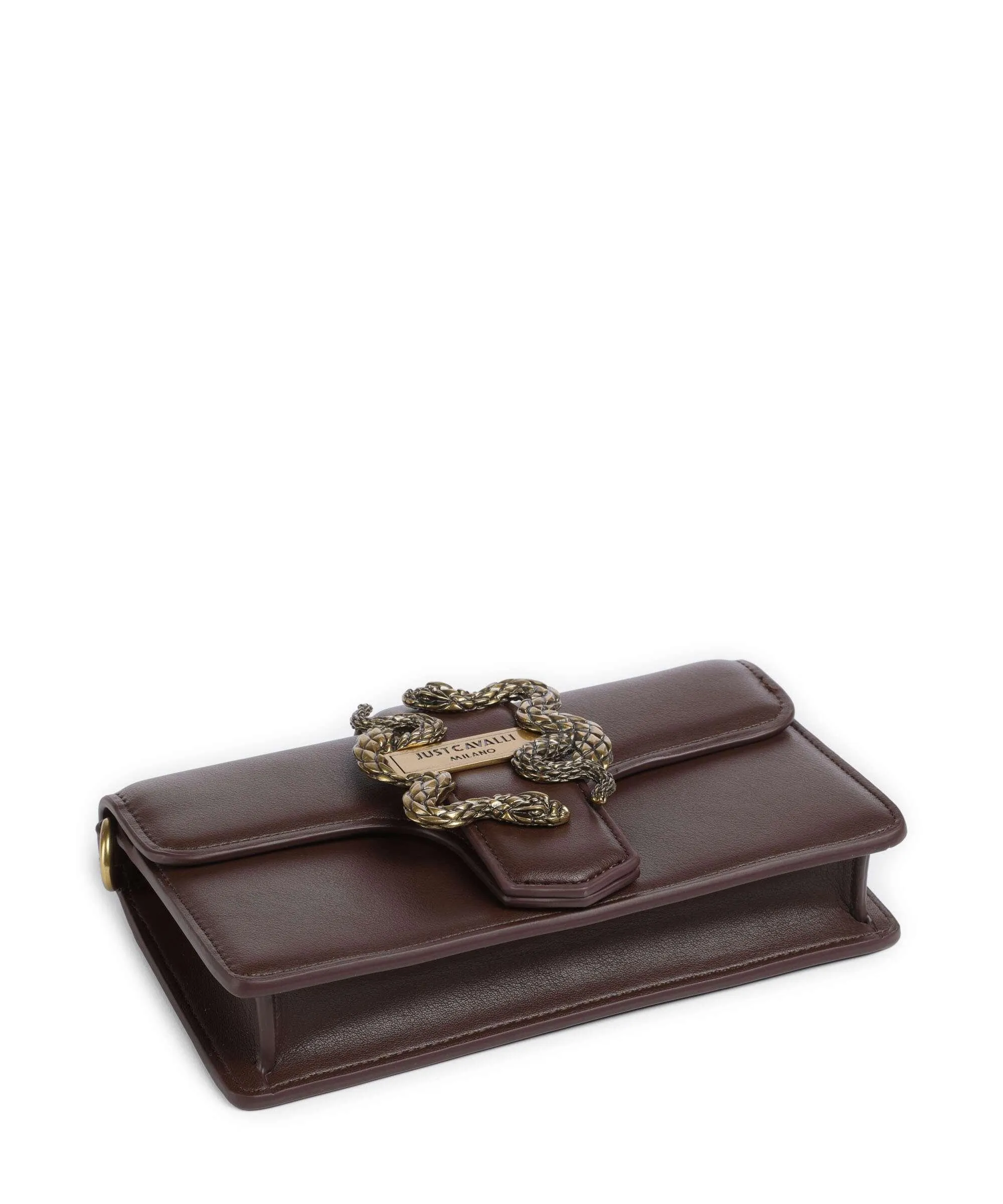  Just Cavalli Range A Style 11 Borsa a tracolla pelle sintetica marrone scuro  