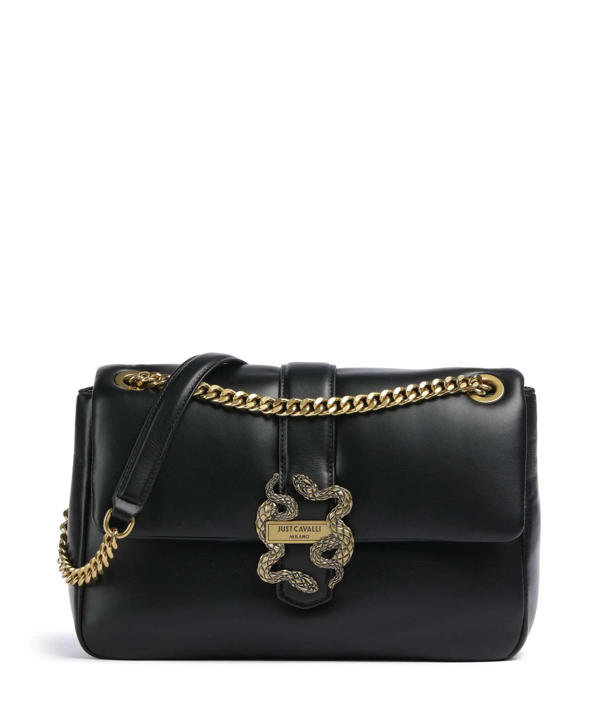  Just Cavalli Range C Style 3 Borsa a spalla pelle sintetica nero  