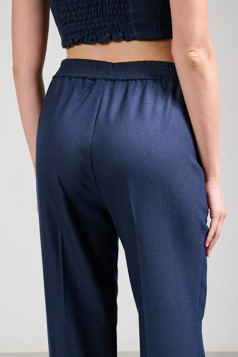 KAOS COLLECTION pantalone gessato lurex PI1CO033