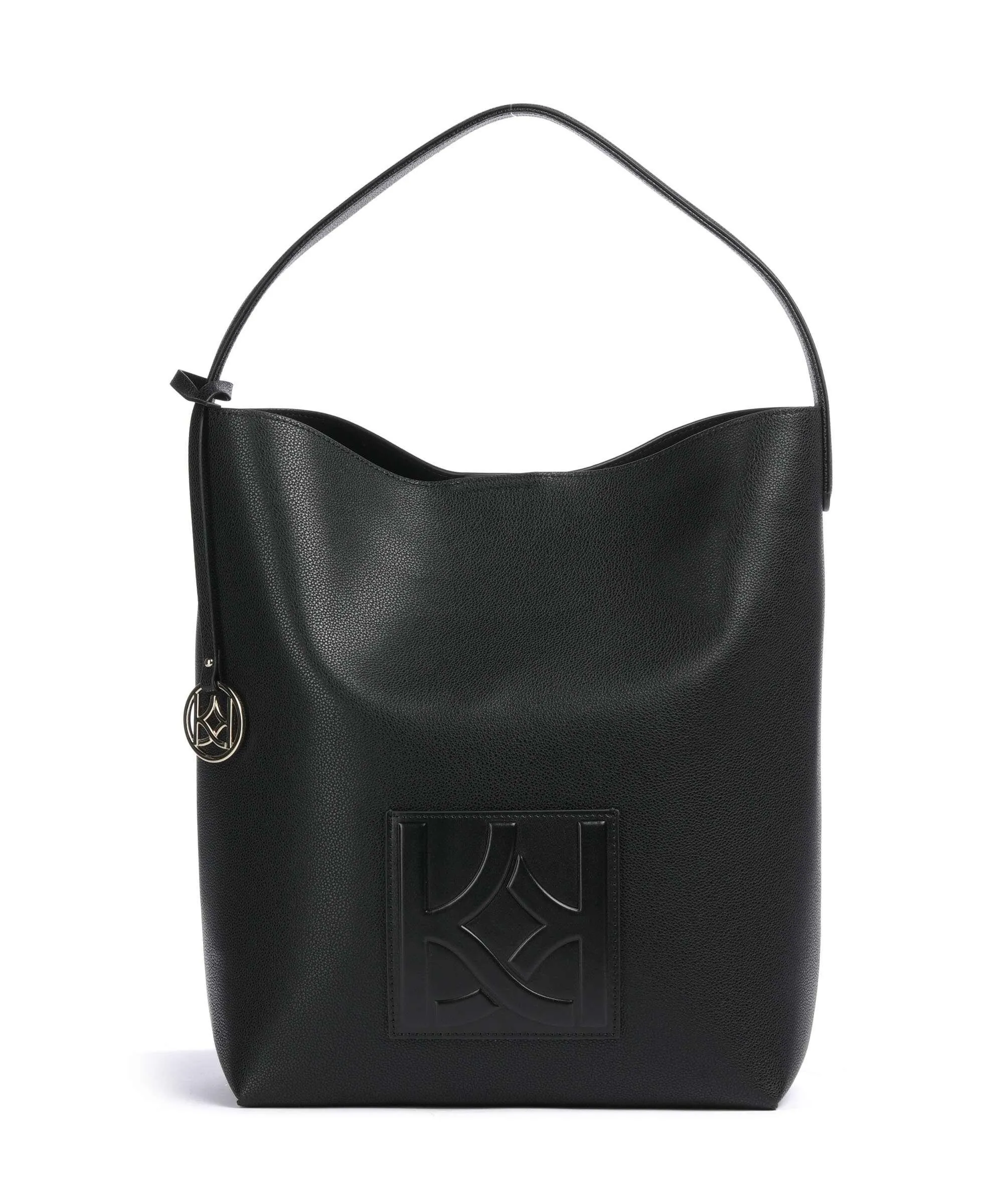  Kazar Jerriar Borsa hobo pelle granulata nero  