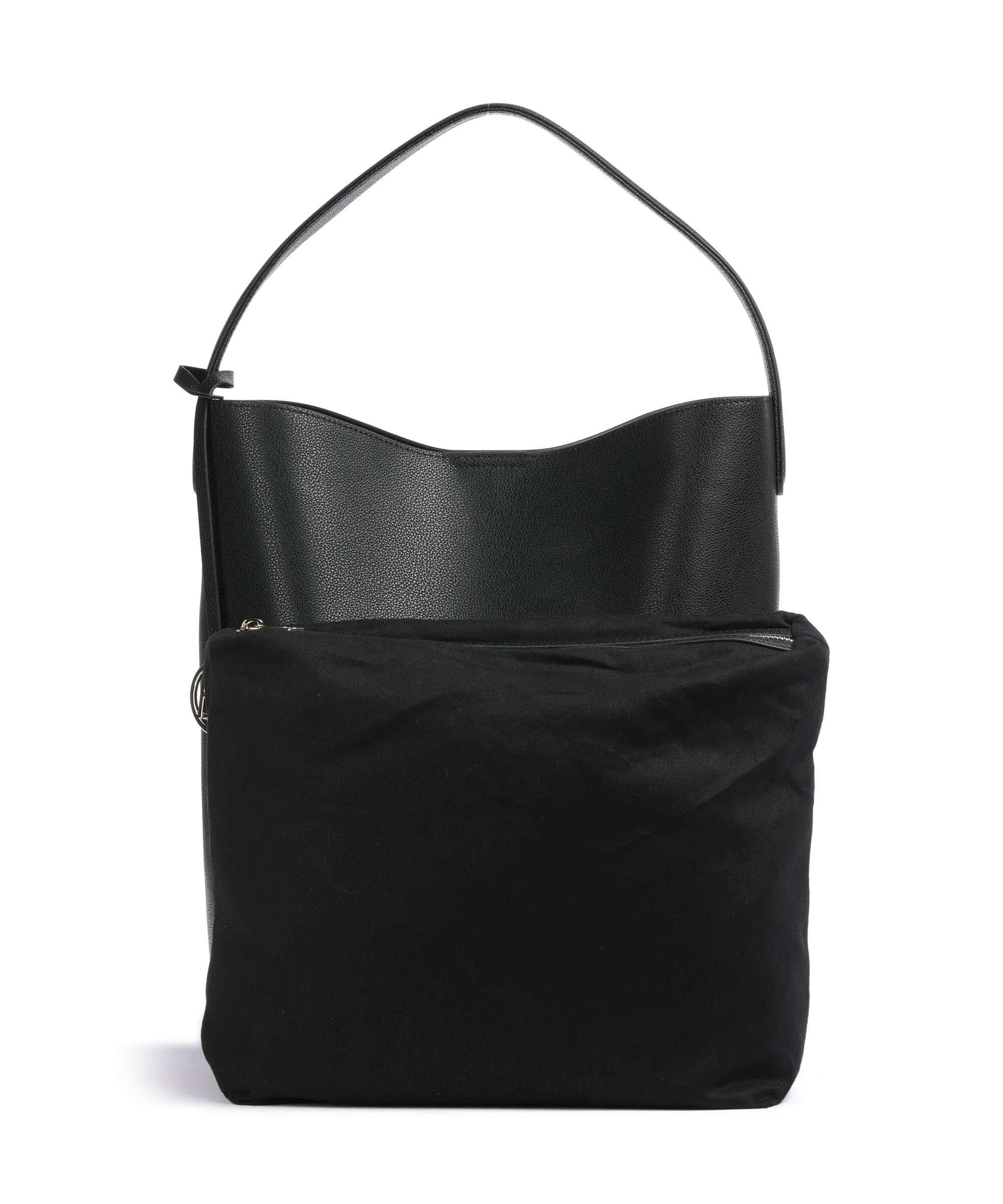  Kazar Jerriar Borsa hobo pelle granulata nero  